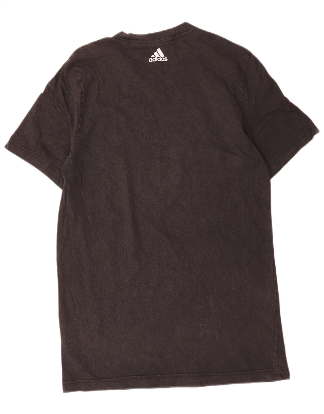 Adidas Mens Graphic T-Shirt Top Médio Algodão Preto