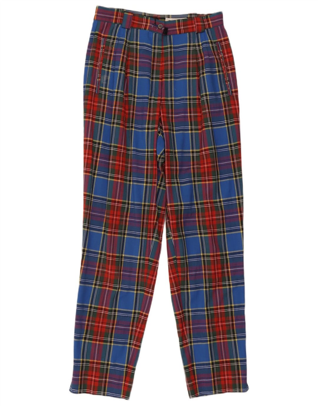 Calça feminina GARDEUR UK 12 médio W28 L29 xadrez multicolorido