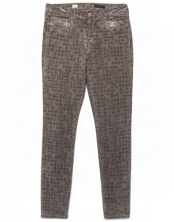 Tommy Hilfiger Feminino Como LW Jegging Jeans Skinny W30 L32 Cinza Houndstooth