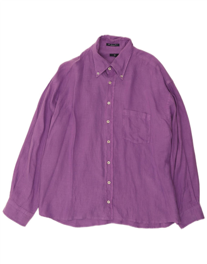 Camisa masculina GANT Regular Fit 2XL linho roxo
