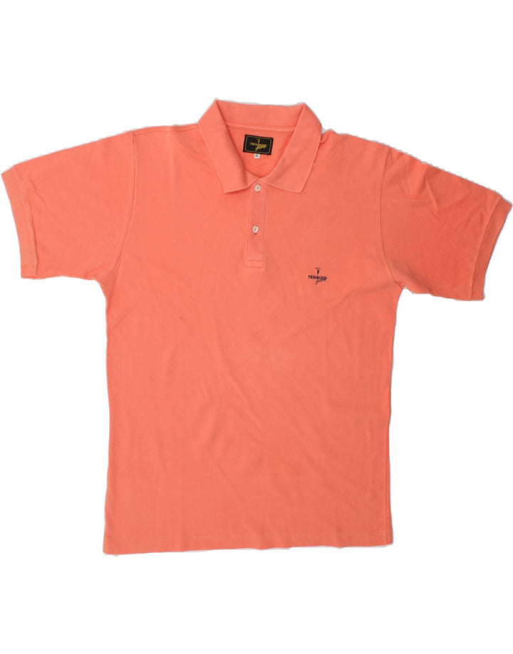 TRUSSARDI JEANS Mens Polo Shirt XL Orange Cotton Vintage Trussardi Jeans and Second-Hand Trussardi Jeans from Messina Hembry 