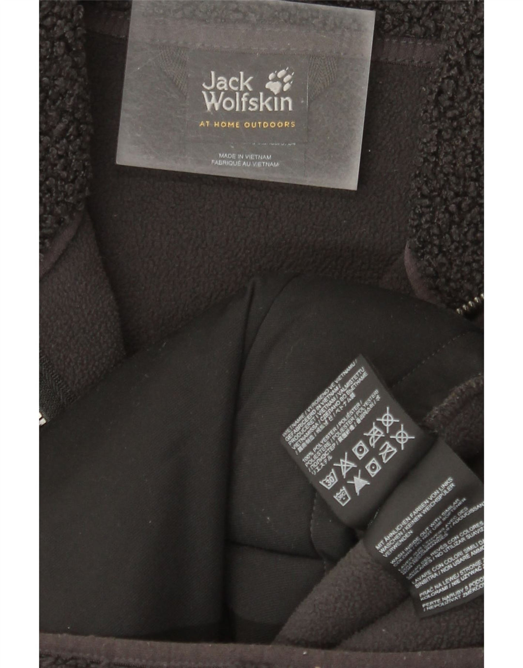 Sobretudo de lã superdimensionado Jack Wolfskin UK 6 XS poliéster cinza