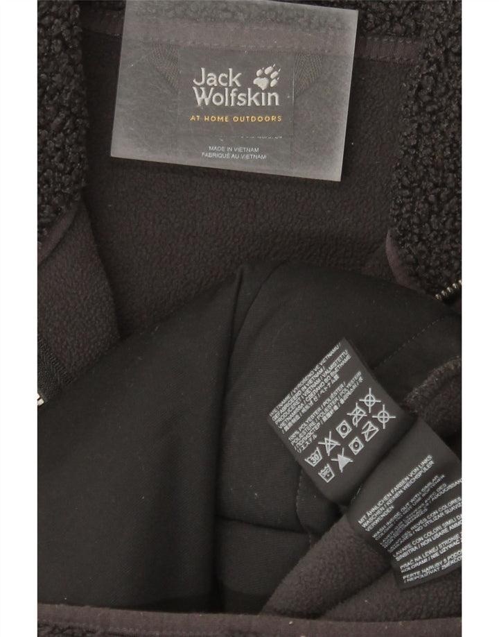 Sobretudo de lã superdimensionado Jack Wolfskin UK 6 XS poliéster cinza
