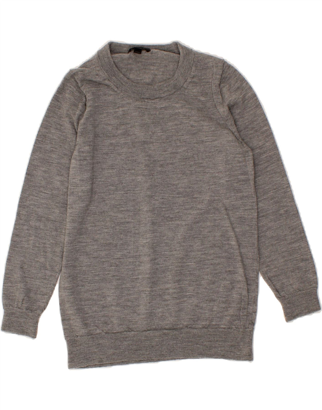 J. CREW Womens Crew Neck Jumper Sweater UK 12 Medium Grey Vintage J. Crew and Second-Hand J. Crew from Messina Hembry 