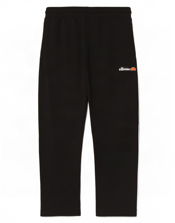 Calça de treino masculina Ellesse com estampa gráfica média preta de algodão colorblock