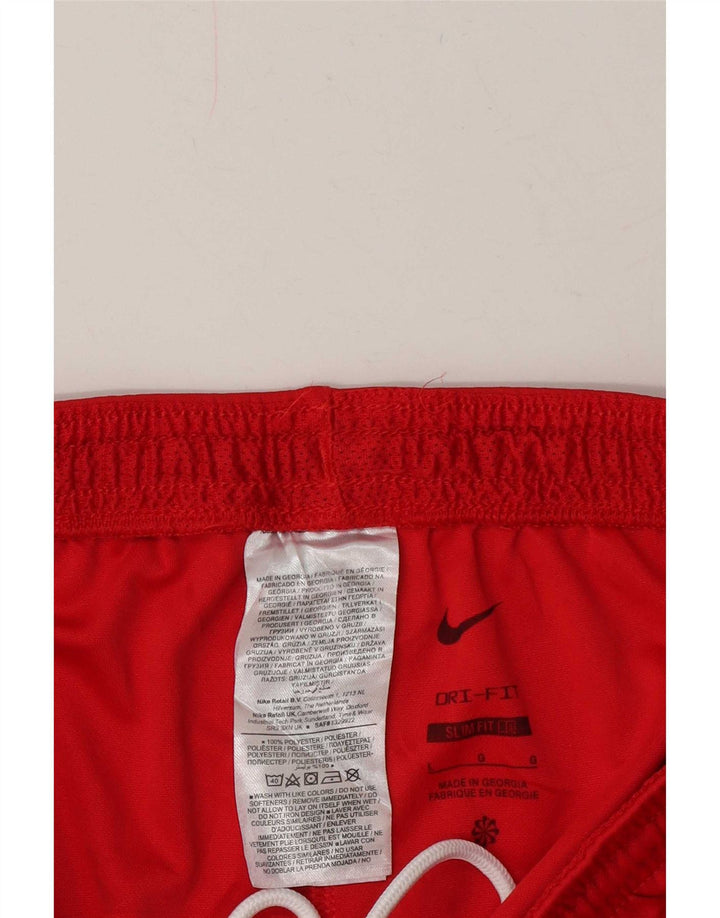Nike Mens Dri Fit Slim Sport Shorts Grande Poliéster Vermelho