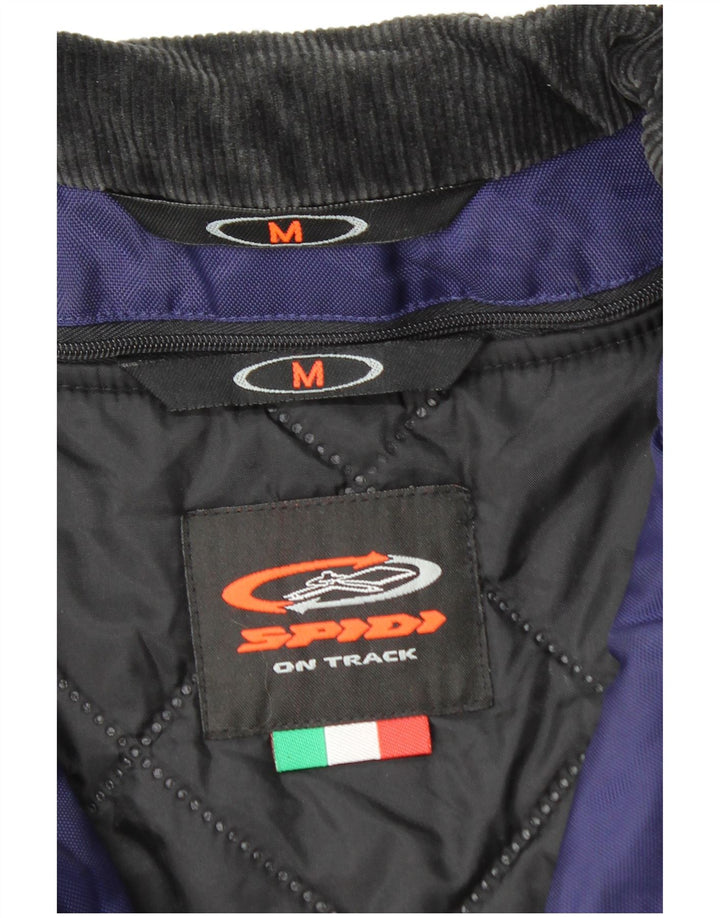 Jaqueta masculina SPIDI Racer UK 38 bloco colorido azul marinho médio