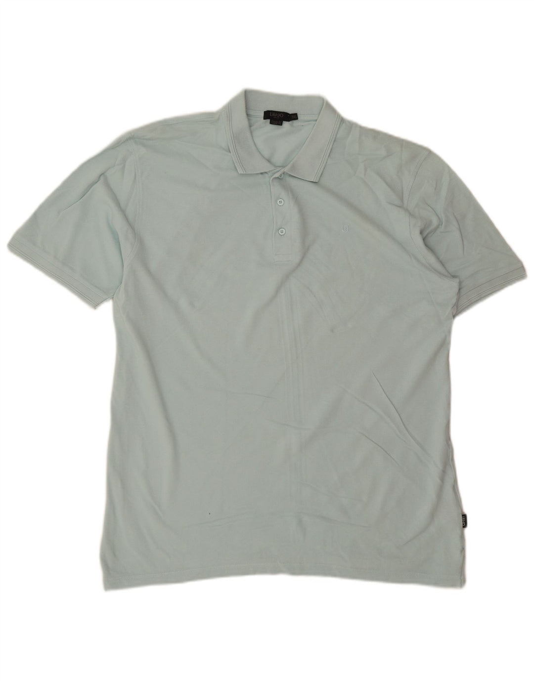 Camisa polo masculina Liu Jo 3XL algodão azul