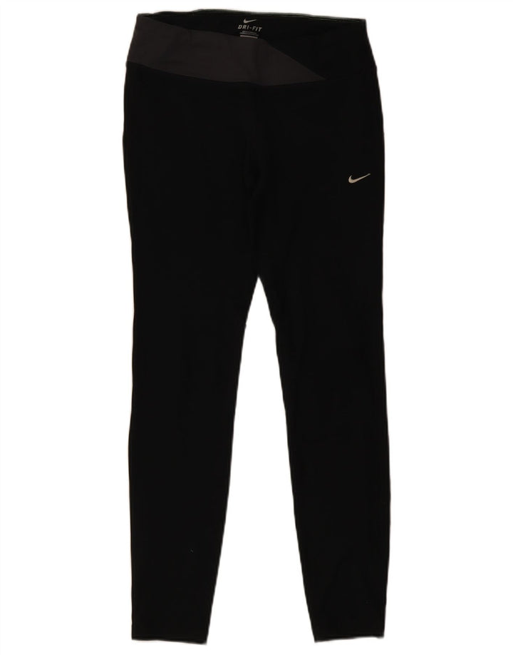 Leggings Nike Dri Fit UK 12 Médio Preto Colourblock Poliéster