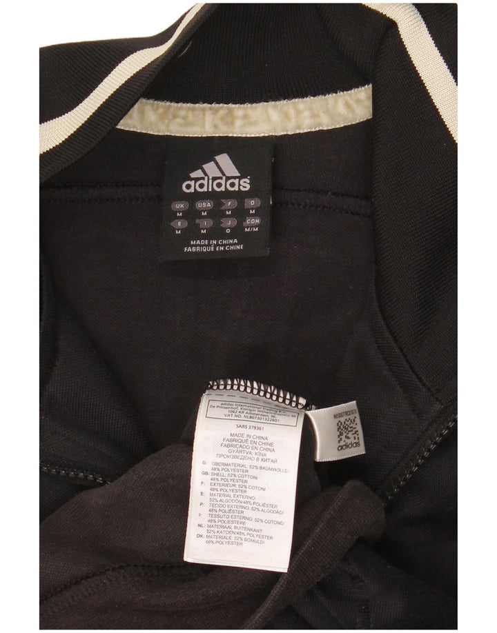 Jaqueta Adidas Mens Treino Top Médio Algodão Preto