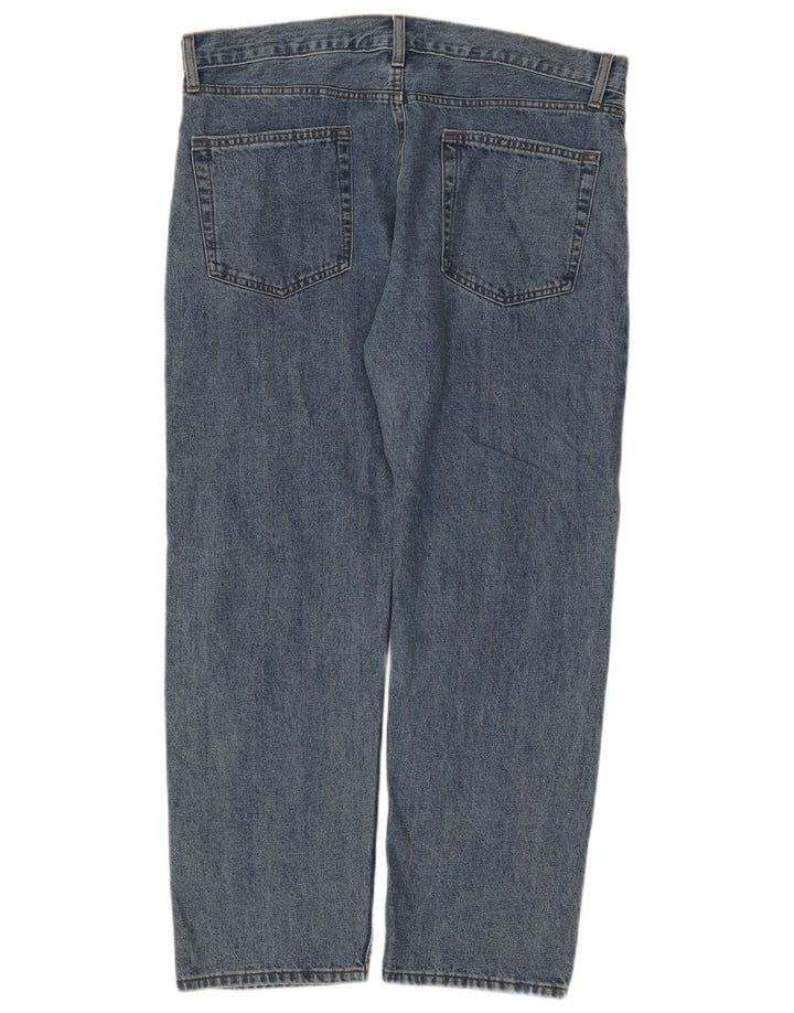 Jeans retos masculinos Marks & Spencer W38 L29 algodão azul