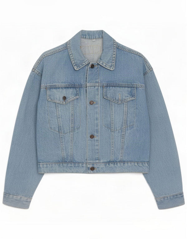 Jaqueta jeans feminina oversized Eve EUA 1 XS Azul