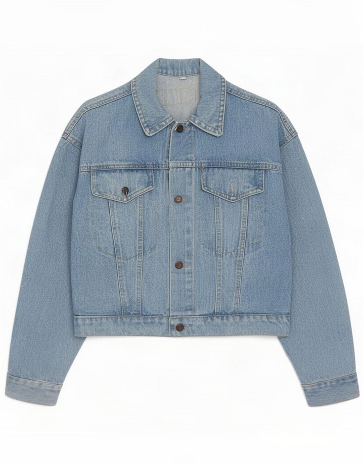 Jaqueta jeans feminina oversized Eve EUA 1 XS Azul