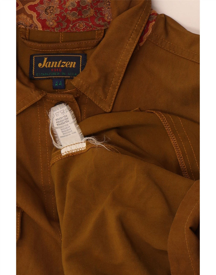 Jaqueta utilitária feminina grande Jantzen IT 44 Viscose cáqui média
