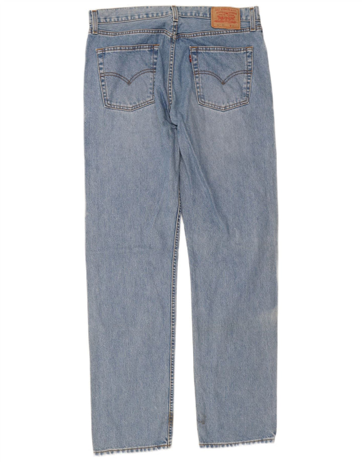 Levi's Masculino 521 Straight Jeans W36 L36 Azul Algodão