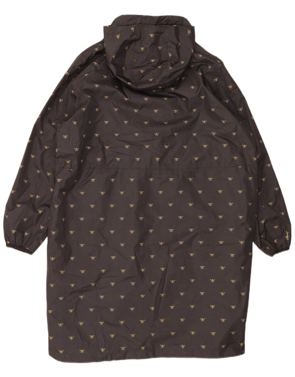 Capa de chuva feminina com capuz Joules UK 20 2XL poliéster preto