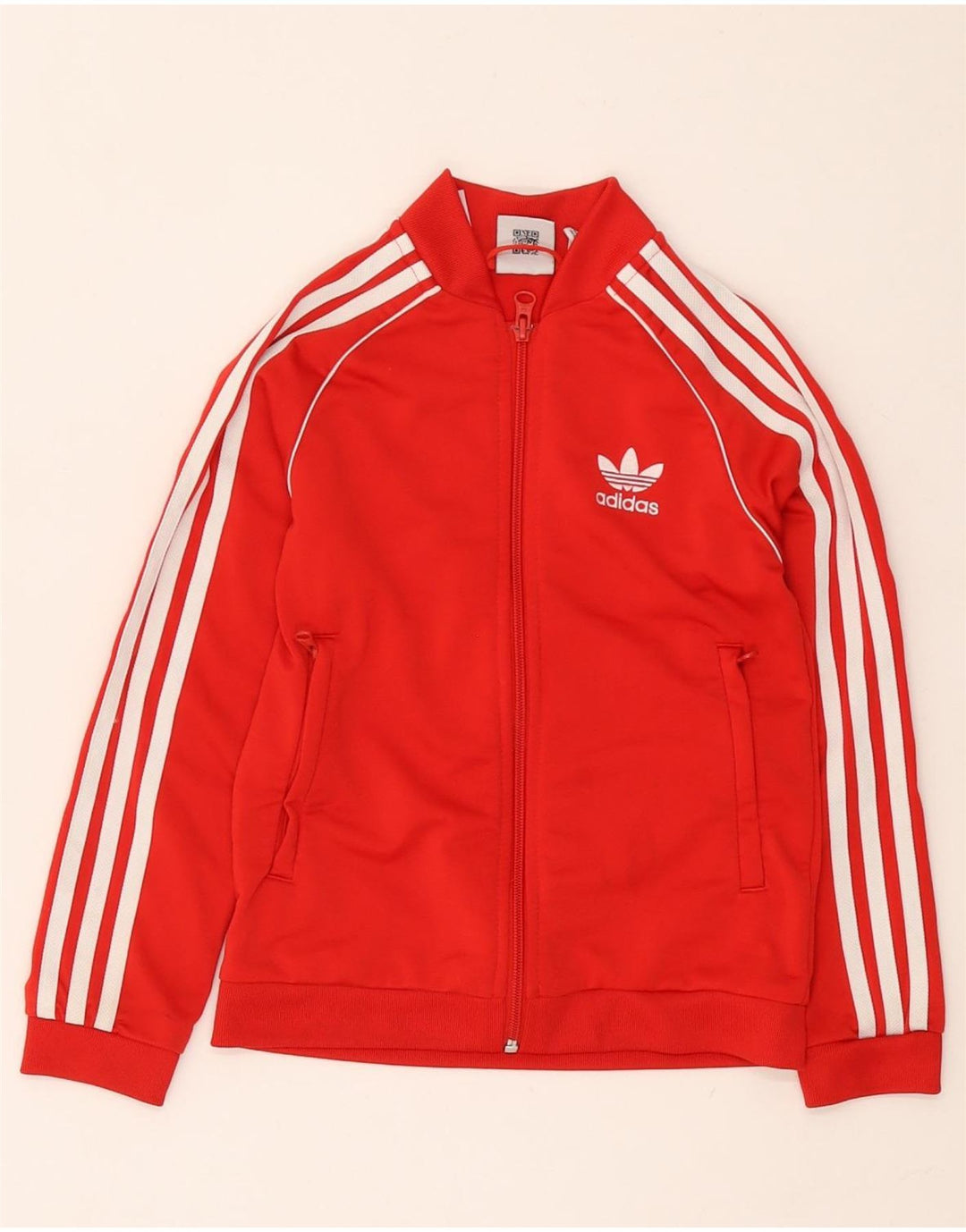 Jaqueta Adidas Meninas Treino Top 7-8 Anos Poliéster Vermelho
