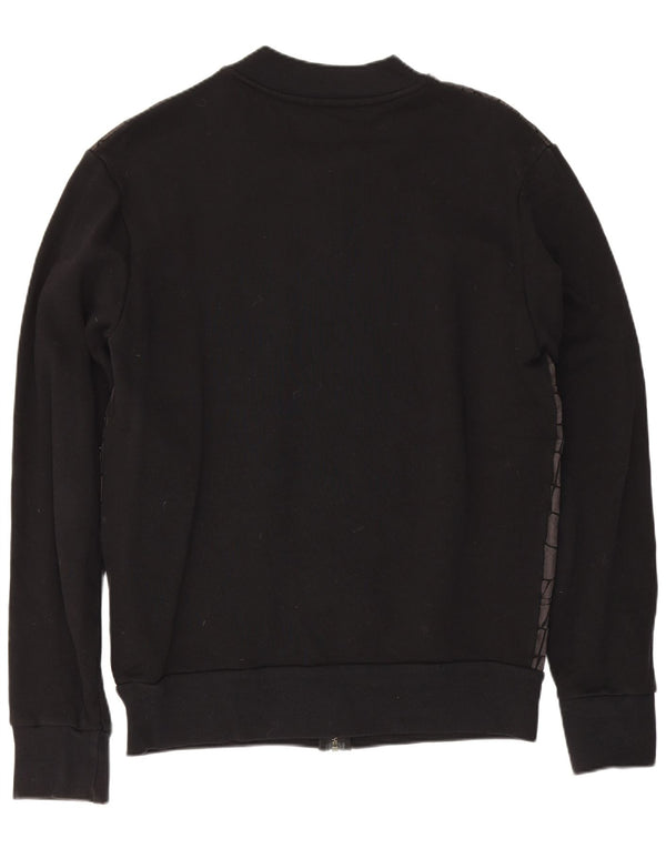 Zara Jaqueta masculina de agasalho grande de algodão floral preto