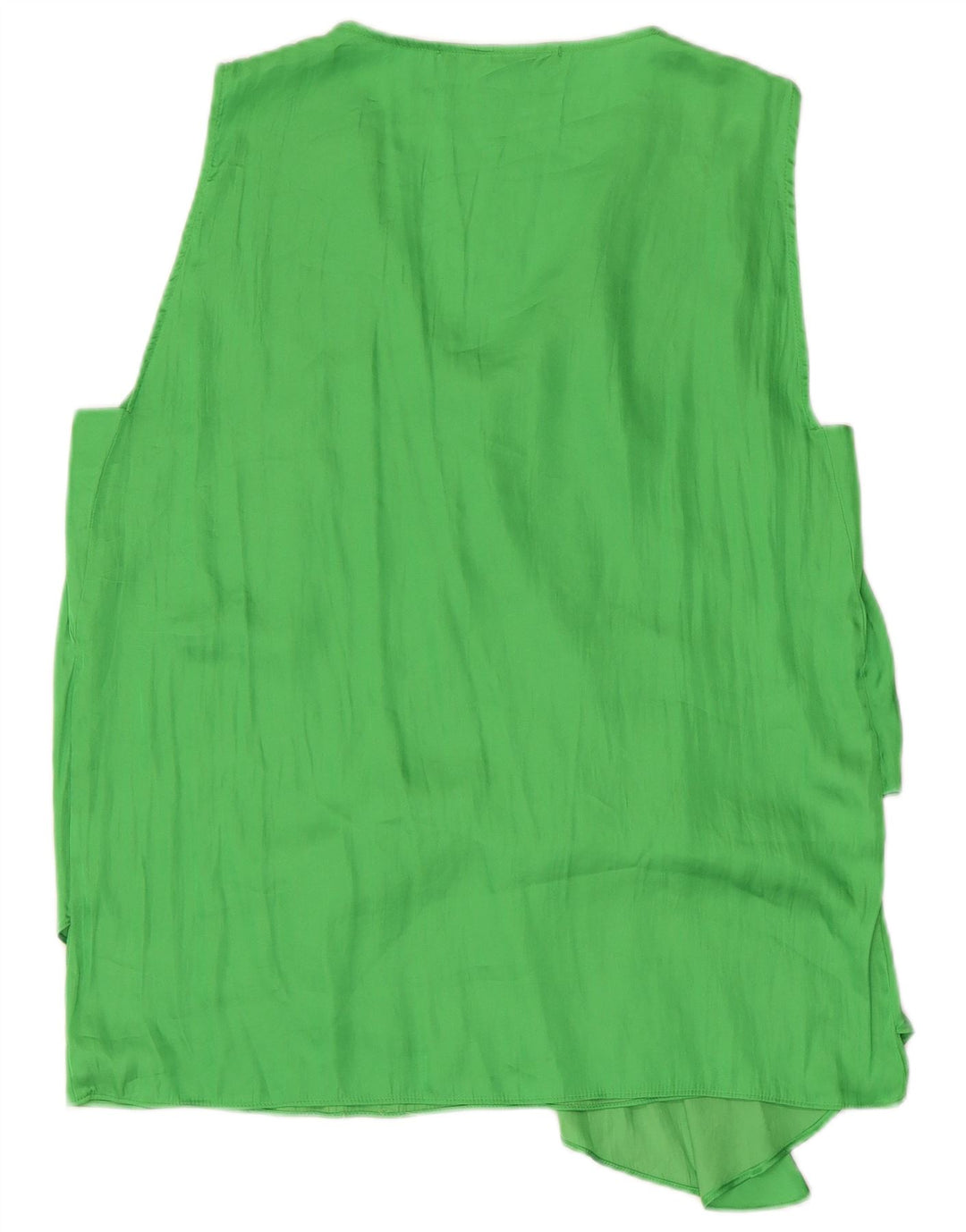 Blusa feminina sem mangas Zara Top UK 18 XL verde