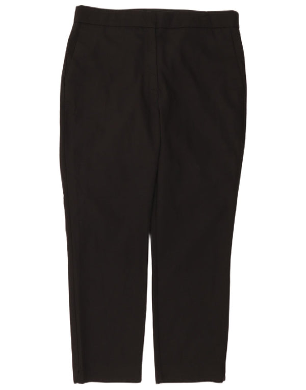 Calça chino reta feminina Zara 2XL W34 L27 algodão preto