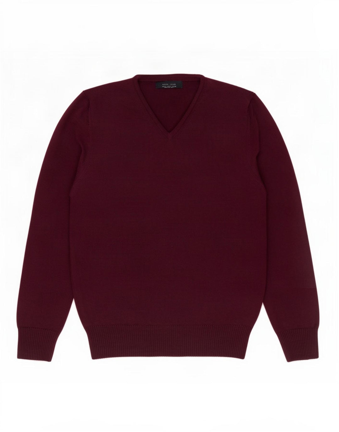 Suéter masculino Zara com decote em V médio roxo