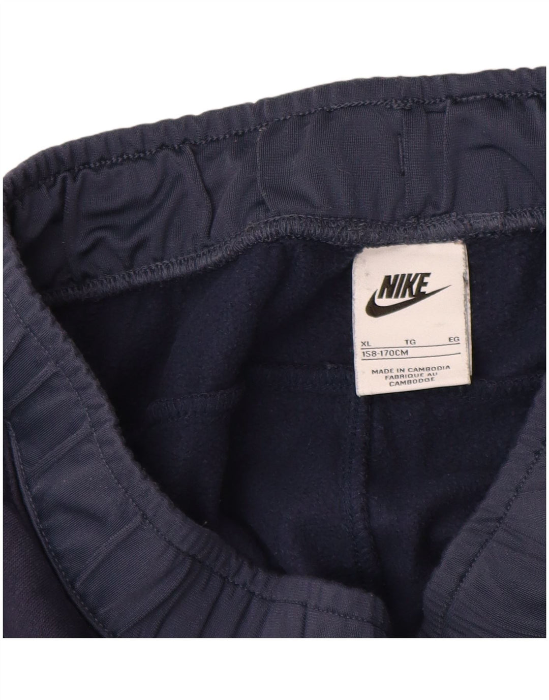 NIKE Meninos Calças de treino Joggers 13-14 anos XL Azul marinho Colourblock