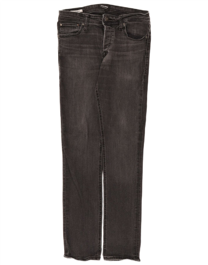 Jack & Jones Masculino GLENN Slim Jeans W32 L32 Cinza Algodão