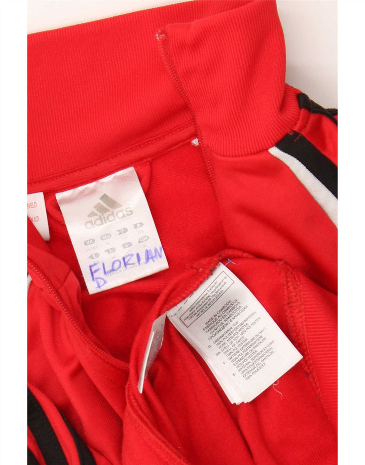 Jaqueta Adidas Meninos Treino Top 15-16 Anos Vermelho Colorblock Poliéster
