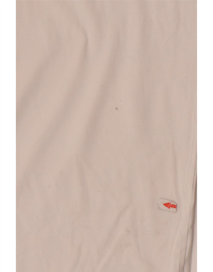 Guess Camiseta masculina slim fit gráfica top médio branco