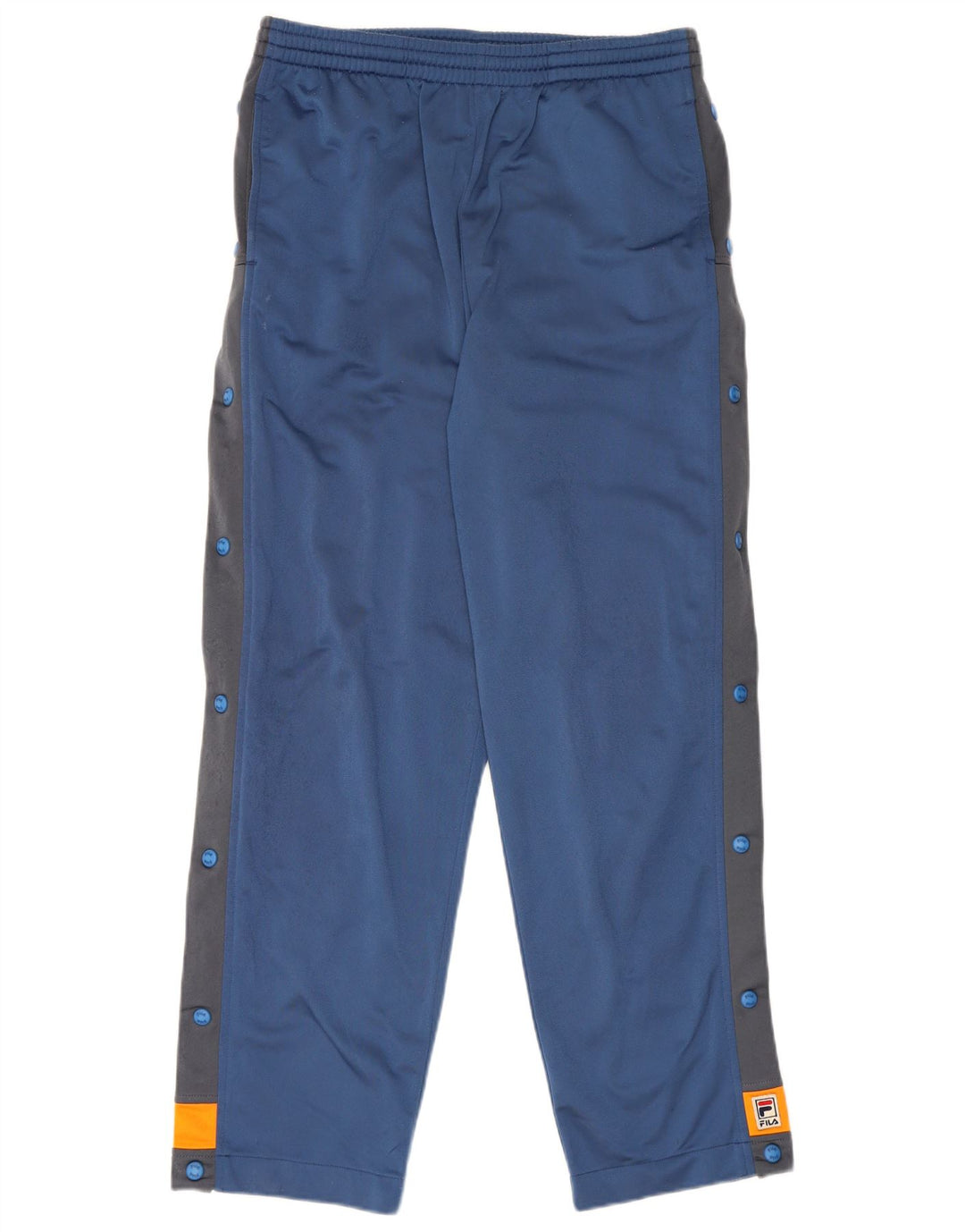 Calça de treino masculina Fila médio azul colorblock poliéster