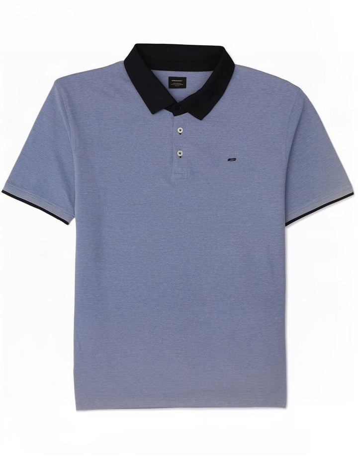 Camisa polo masculina Jack & Jones 5XL azul colorblock