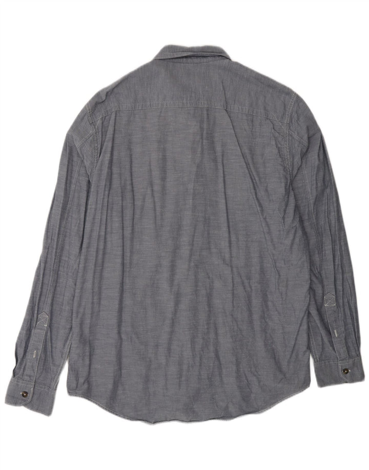 Camisa masculina Slim Fit TIMBERLAND XL cinza algodão