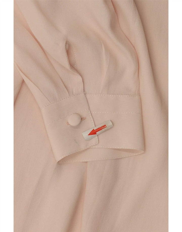 Blusa feminina vintage IT 42 acetato rosa médio