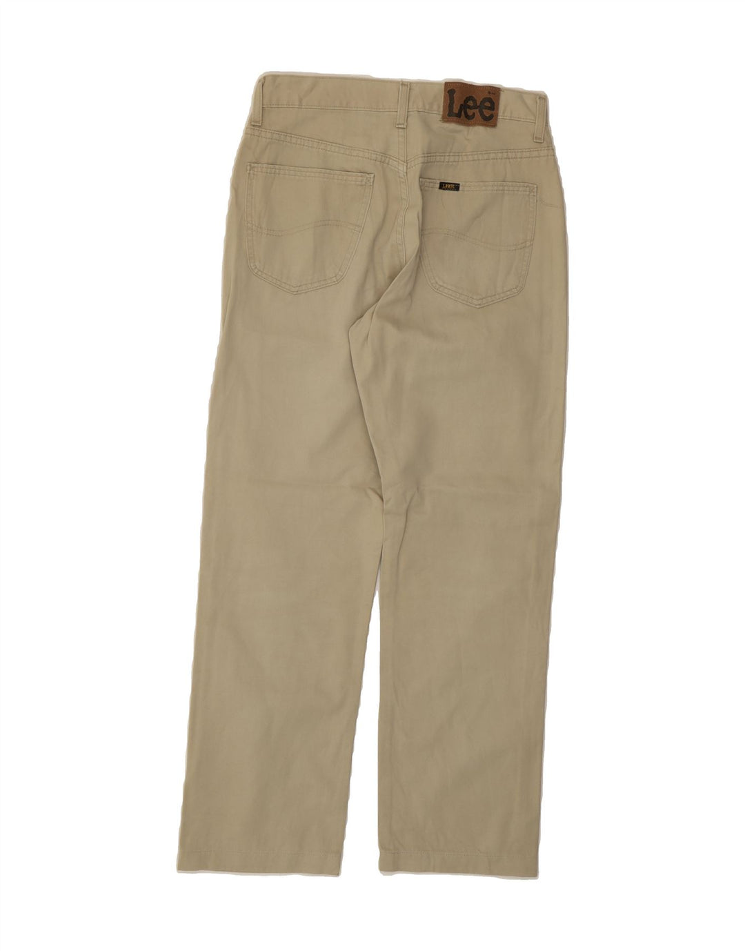 LEE Mens Straight Casual Trousers W30 L29 Beige Cotton Vintage Lee and Second-Hand Lee from Messina Hembry 