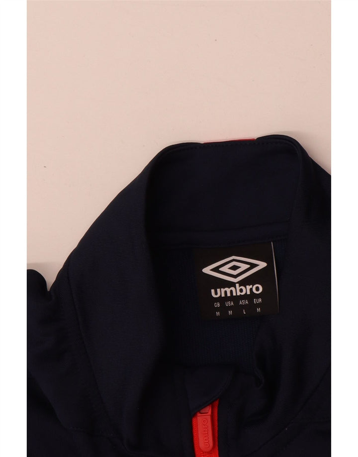 Umbro Mens Graphic Pullover Treino Top Médio Azul Marinho Colorblock