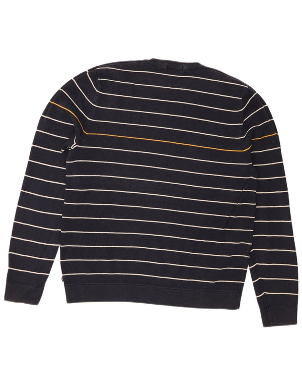 Suéter masculino Marks & Spencer Blue Harbor com gola redonda, azul marinho médio