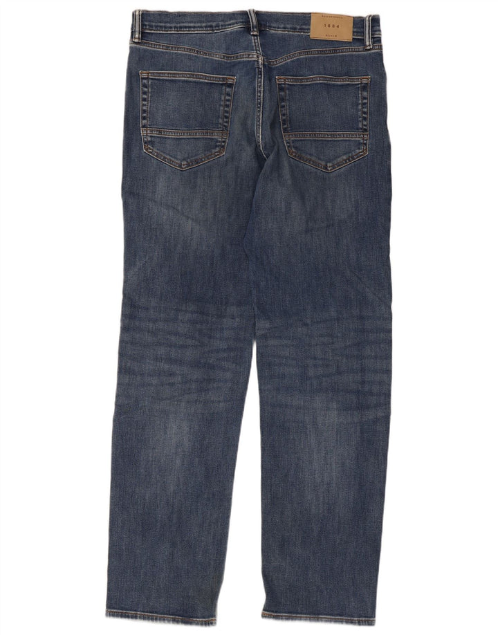 Jeans retos masculinos Marks & Spencer W34 L31 algodão azul