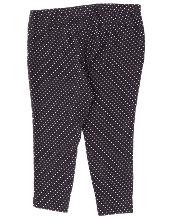 Calça Chino Feminina Marks & Spencer Reino Unido 20 2XL W40 L26 Azul Marinho Manchado