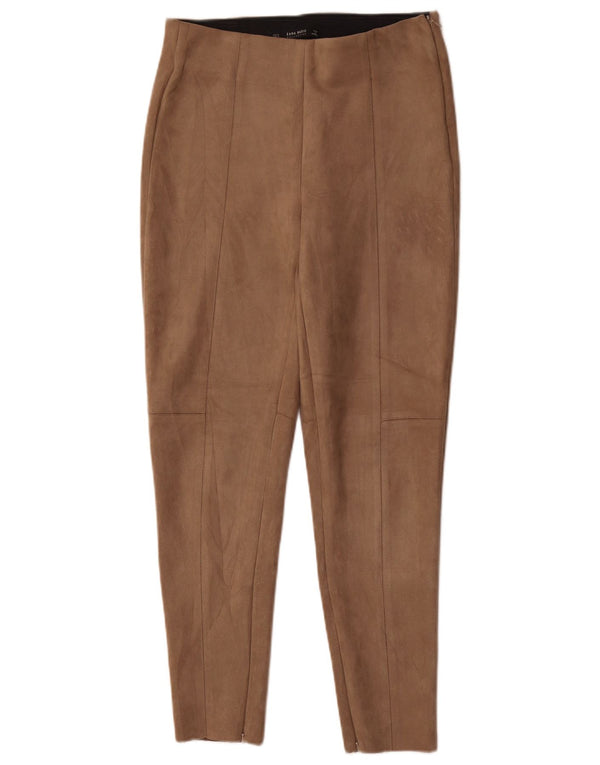 Calça skinny feminina Zara médio W28 L28 marrom