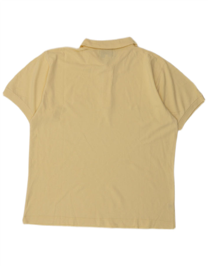 Camisa polo masculina James Dillon grande algodão amarelo