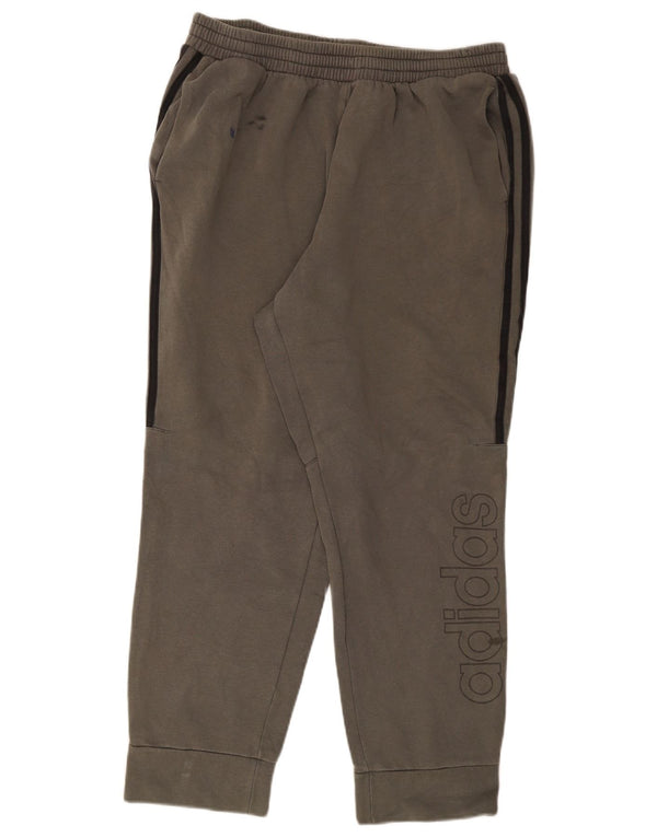 Adidas Mens Graphic Treino Calça Joggers Grande Algodão Verde