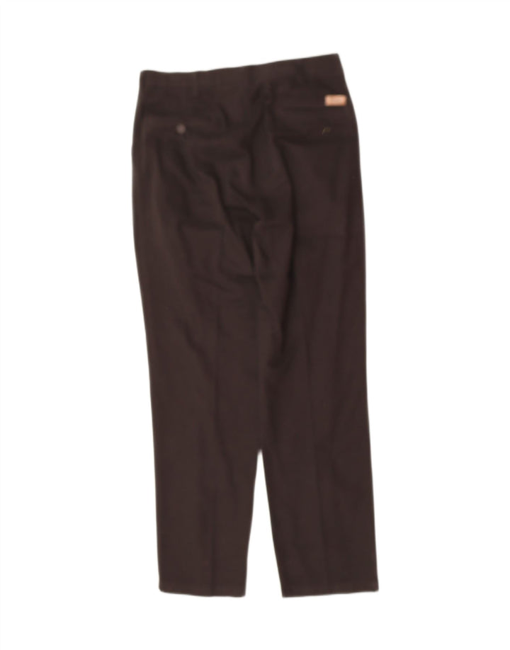 VINTAGE Mens Straight Chino Trousers W35 L32 Black Cotton Vintage Vintage and Second-Hand Vintage from Messina Hembry 