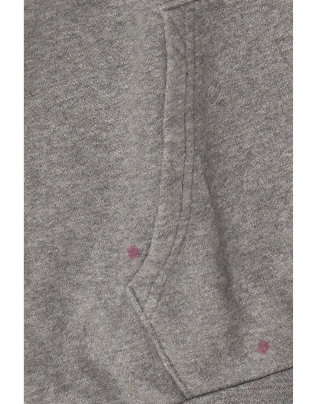 Suéter masculino Under Armour com capuz e zíper grande algodão manchado cinza