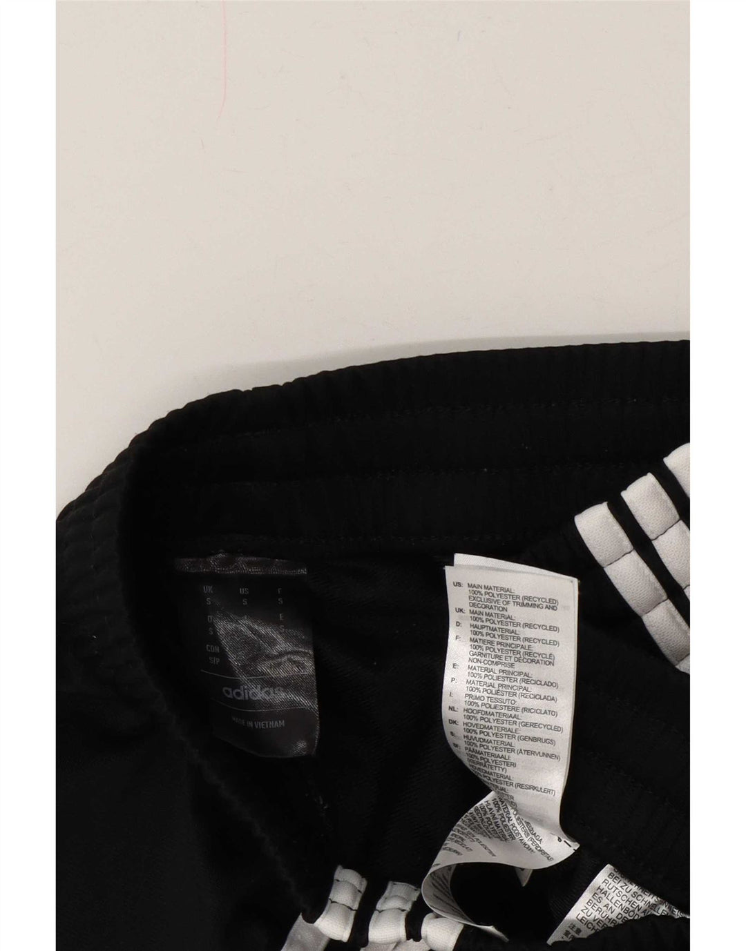 Adidas Mens Treino Calças Joggers Pequeno Poliéster Preto
