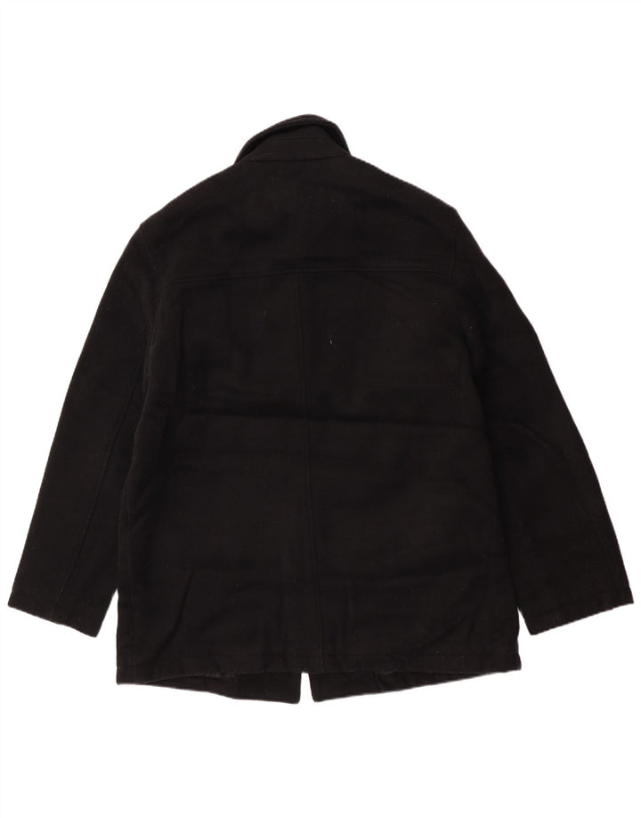Sobretudo masculino J. Crew UK 40 grande lã preta