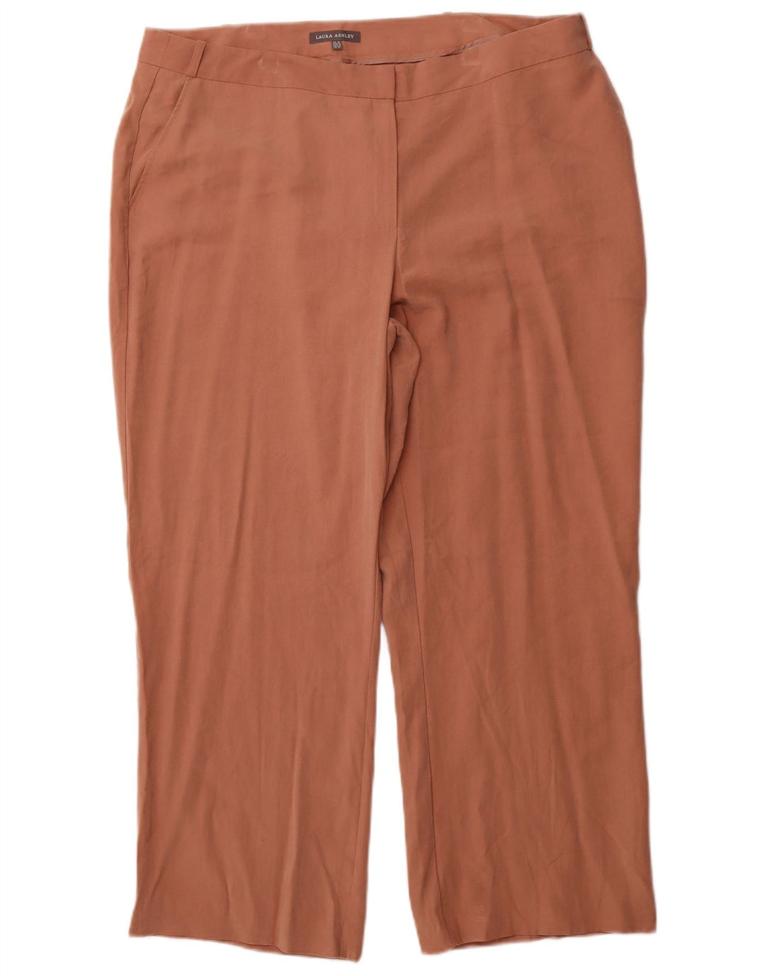 LAURA ASHLEY Calça chino feminina reta UK 18 XL W38 L27 rosa