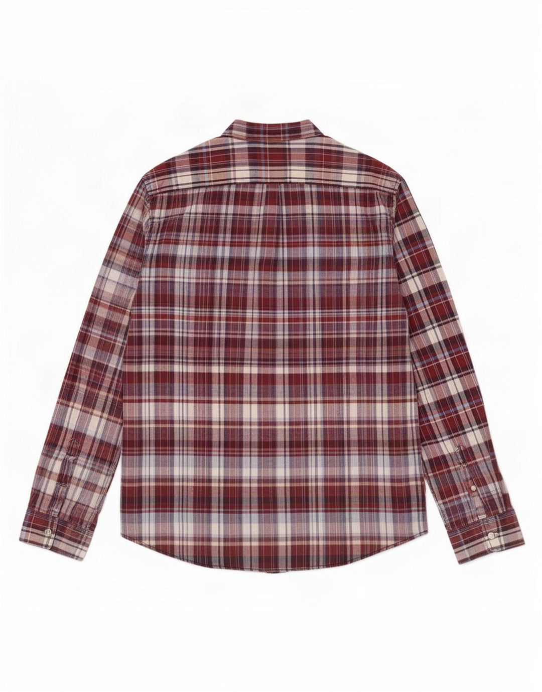 Camisa masculina Lee Regular Fit grande algodão xadrez vermelho