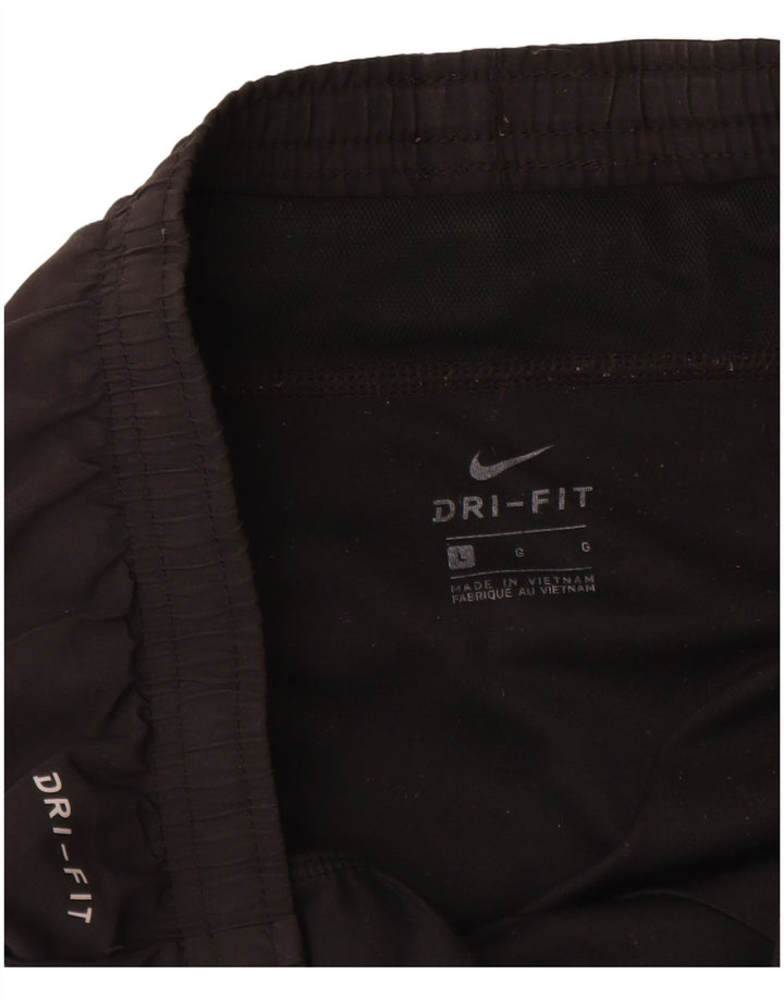 Shorts esportivos femininos NIKE Dri Fit UK 14 grande poliéster preto