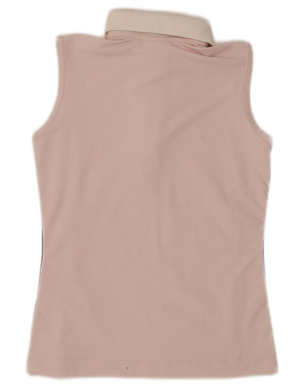 Camisa polo feminina sem mangas Chervo IT 42 médio rosa colorblock esportivo