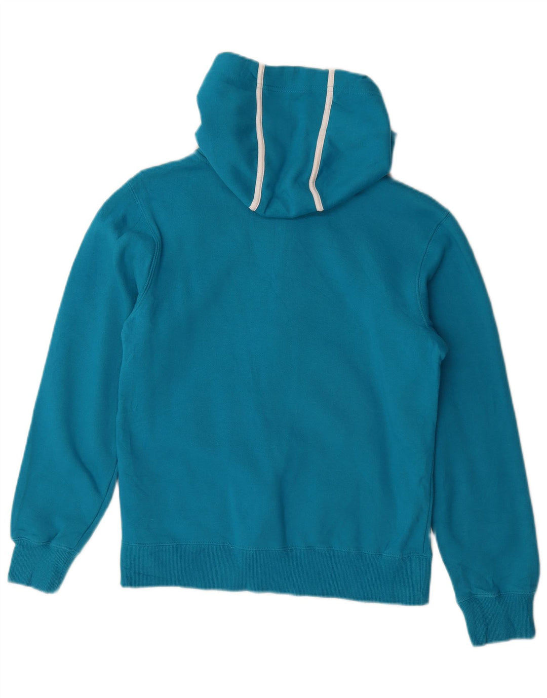 Suéter feminino Fila com capuz e zíper UK 14 azul médio
